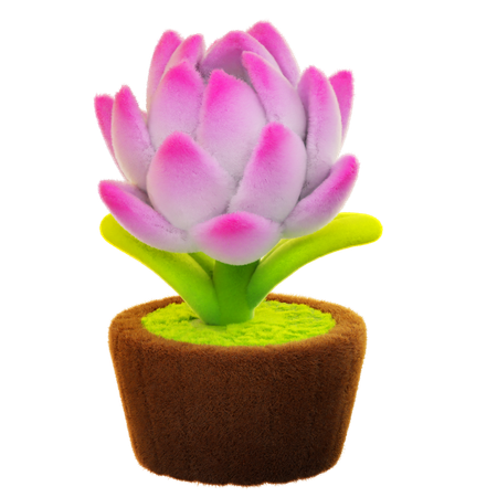 Fleur de lotus  3D Icon