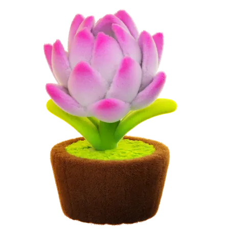 Fleur de lotus  3D Icon