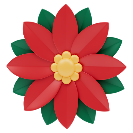 Fleur de Noël  3D Icon