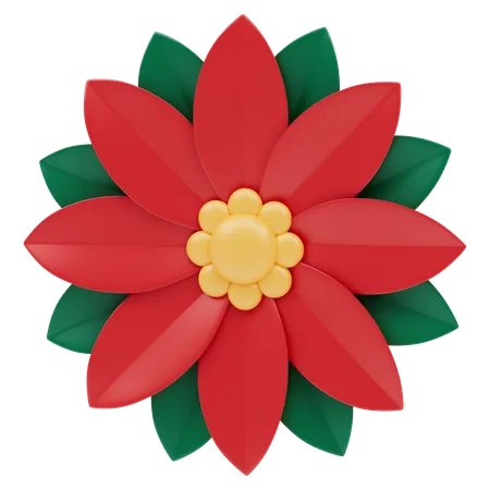 Fleur de Noël  3D Icon