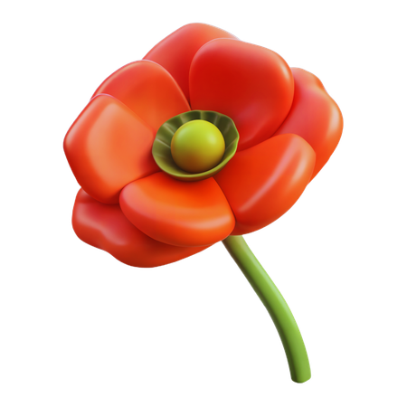 Coquelicot  3D Icon