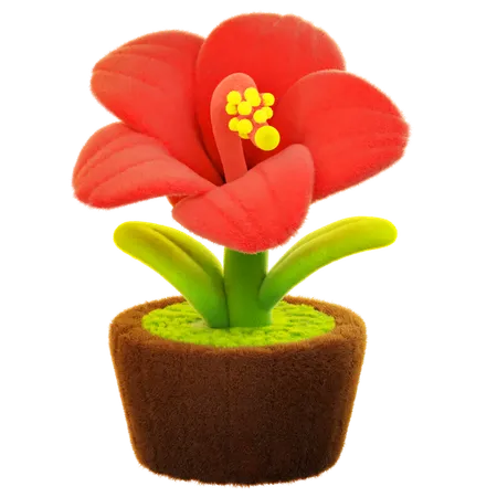 Fleur d'hibiscus  3D Icon