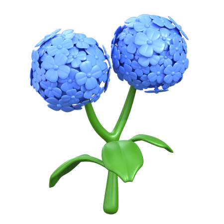 Fleur d'hortensia  3D Icon