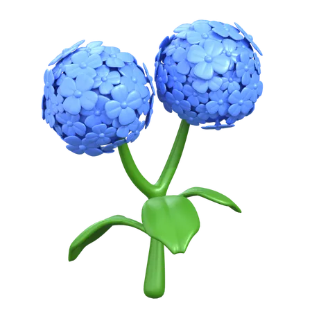 Fleur d'hortensia  3D Icon