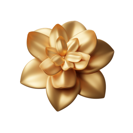 Fleur d'or  3D Icon