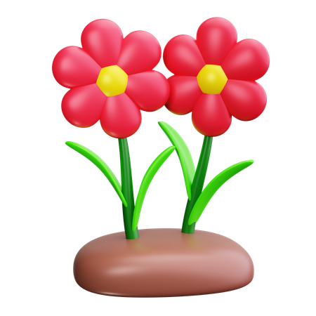 Fleur fleurir  3D Icon