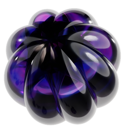 Forme abstraite de fleur  3D Icon