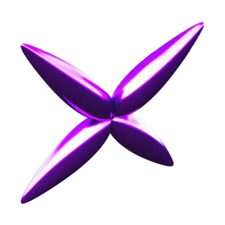 Forme abstraite de fleur  3D Icon