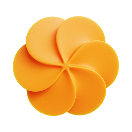 Forme abstraite de fleur  3D Icon