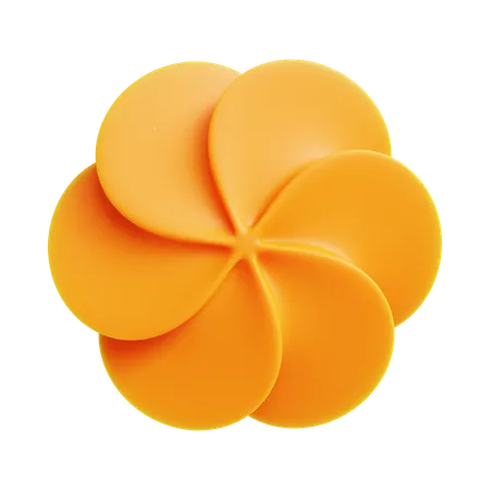 Forme abstraite de fleur  3D Icon