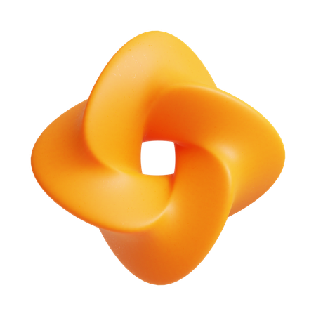 Forme abstraite de fleur  3D Icon