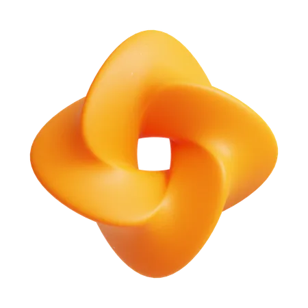 Forme abstraite de fleur  3D Icon