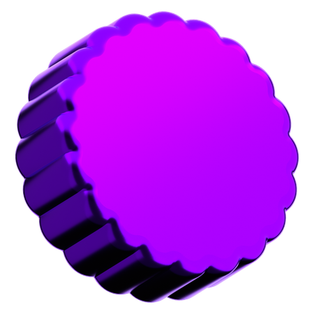 Forme abstraite de fleur  3D Icon