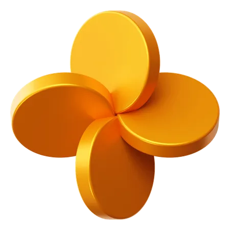 Forme abstraite de fleur  3D Icon