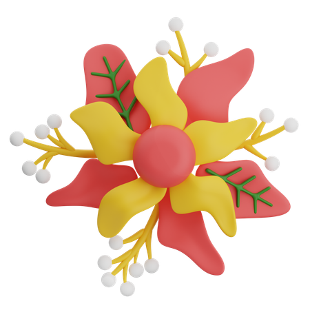 Forme abstraite de fleur  3D Icon