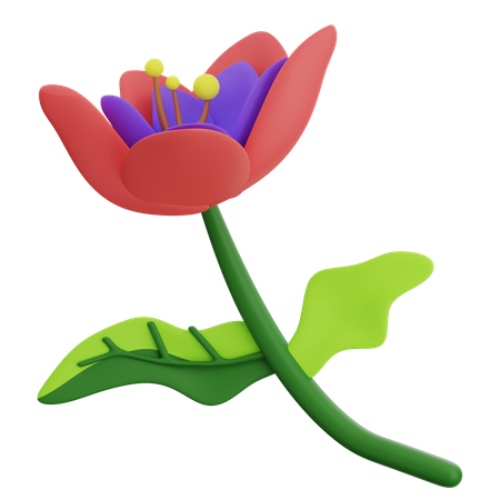 Forme abstraite de fleur  3D Icon