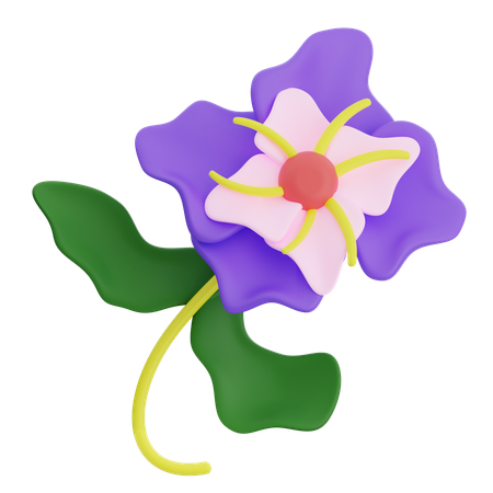 Forme abstraite de fleur  3D Icon