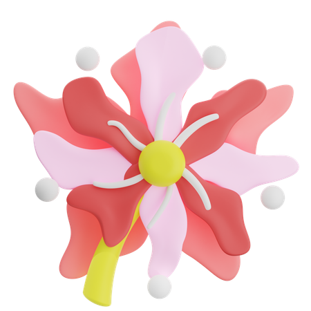 Forme abstraite de fleur  3D Icon