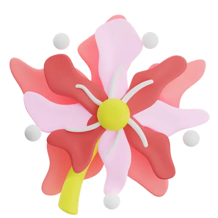 Forme abstraite de fleur  3D Icon