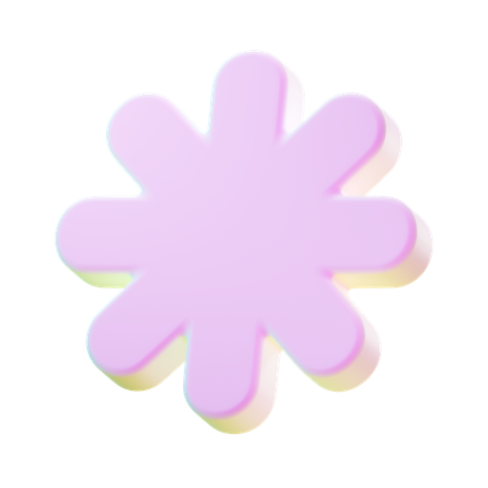 Forme abstraite de fleur (2)  3D Icon