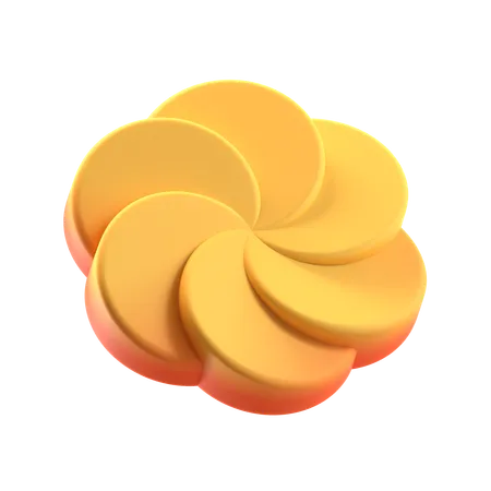 Forme abstraite de fleur  3D Icon