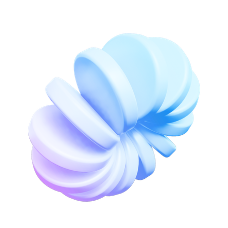 Forme abstraite de fleur  3D Icon