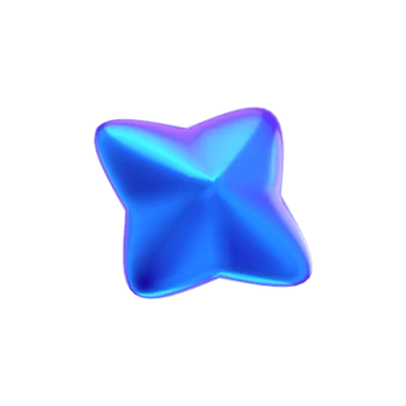 Forme abstraite de fleur  3D Icon