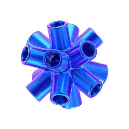 Forme abstraite de fleur  3D Icon