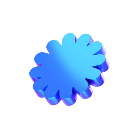 Forme abstraite de fleur  3D Icon