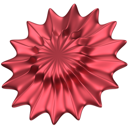 Forme abstraite de fleur  3D Icon