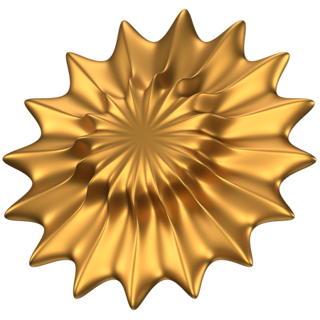 Forme abstraite de fleur  3D Icon