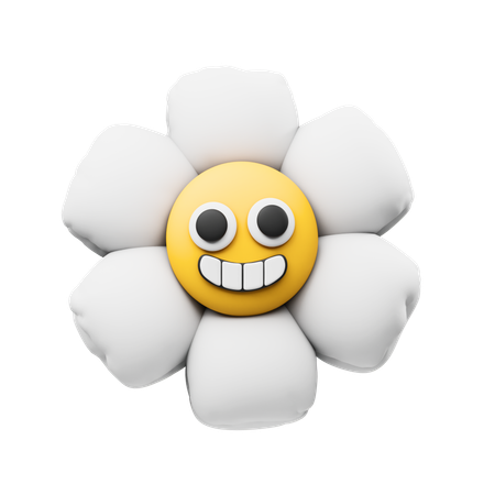 Fleur heureuse  3D Icon