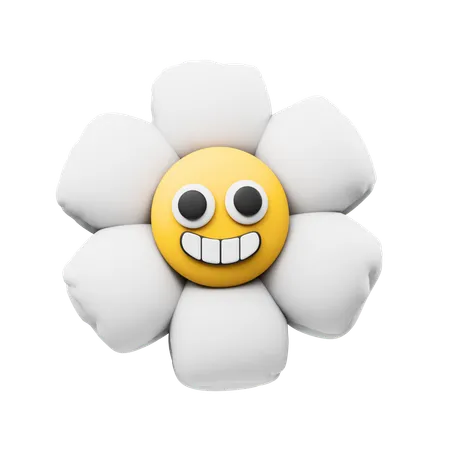 Fleur heureuse  3D Icon