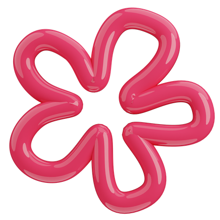 Ligne de fleurs  3D Icon