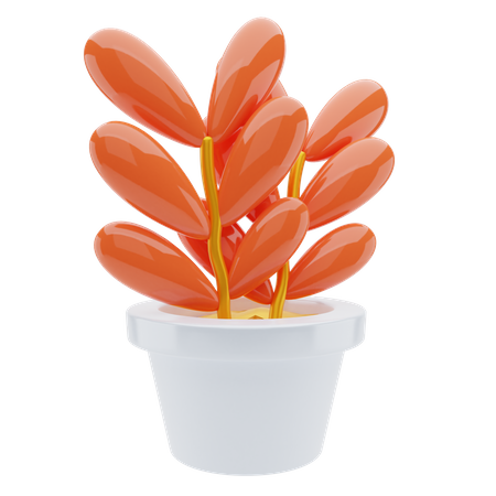 Plante à fleurs  3D Illustration