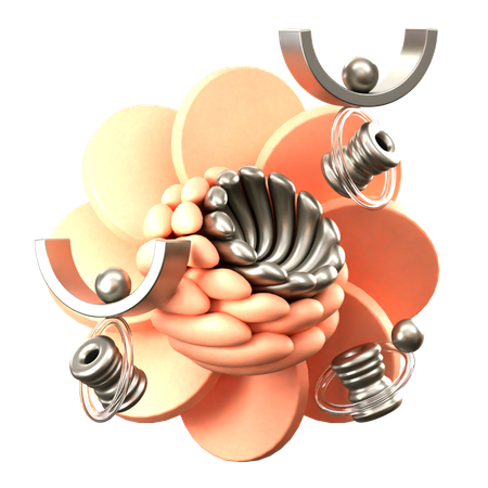 Fleur robotique  3D Icon