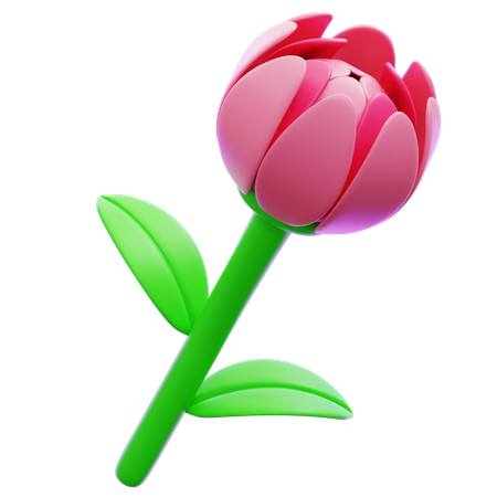 Une rose  3D Icon