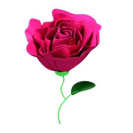 Une rose  3D Icon