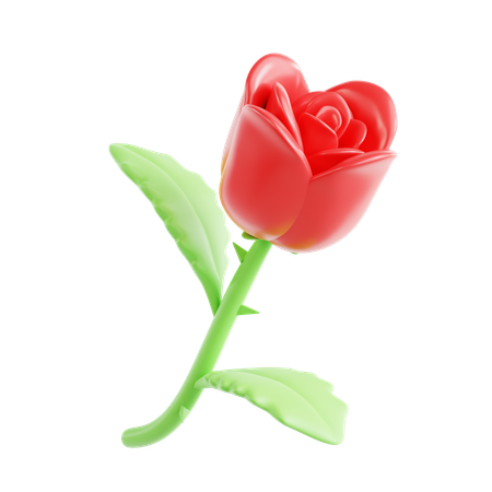 Une rose  3D Icon