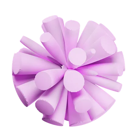 Fleur rose  3D Icon