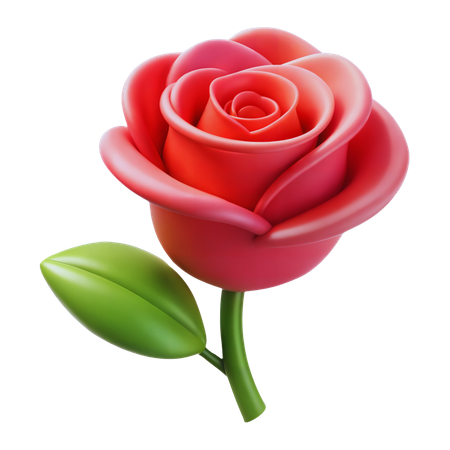 Une rose  3D Icon