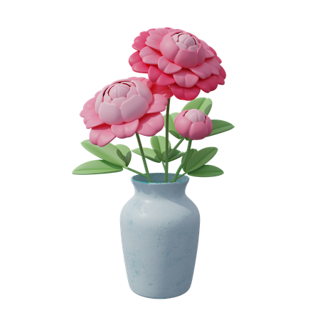 Fleur rose  3D Icon