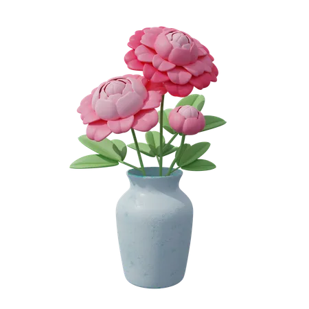 Fleur rose  3D Icon