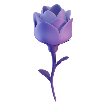 Une rose  3D Illustration