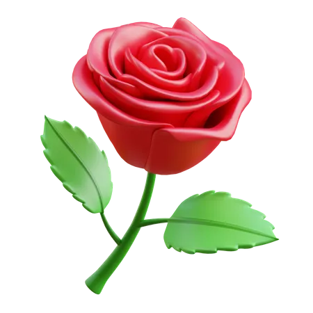 Une rose  3D Icon