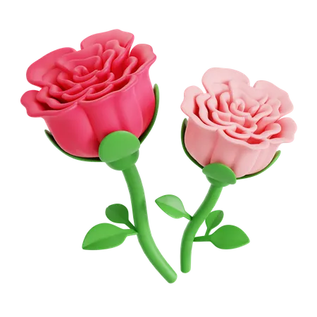 Une rose  3D Icon