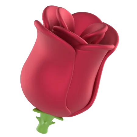 Une rose  3D Icon