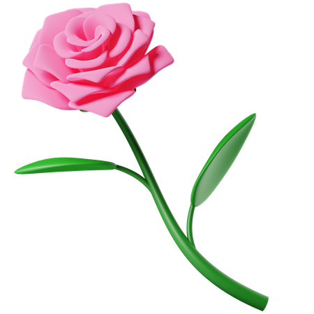 Une rose  3D Icon