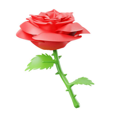 Une rose  3D Icon