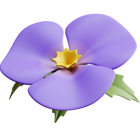 Fleur violette  3D Icon